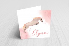 Paard met aquarel Paard met aquarel